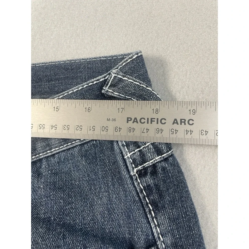 True Religion Mens Thick Stitch Denim Straight Jeans Size 34